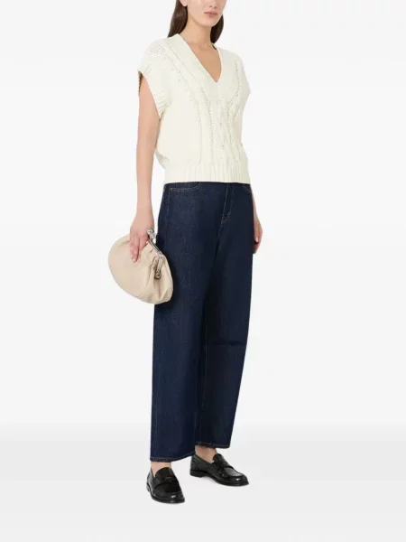 Πλεκτή μπλούζα Weekend Max Mara με λαιμόκοψη v
