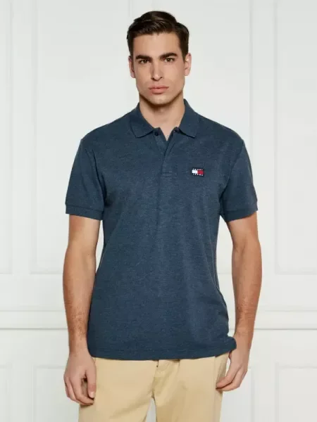 Tommy Jeans Tenisz póló Heather kék