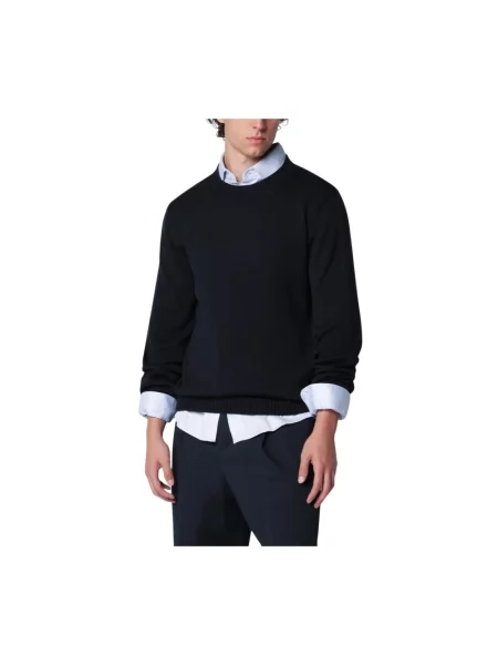 Sweter Roberto Collina niebieski
