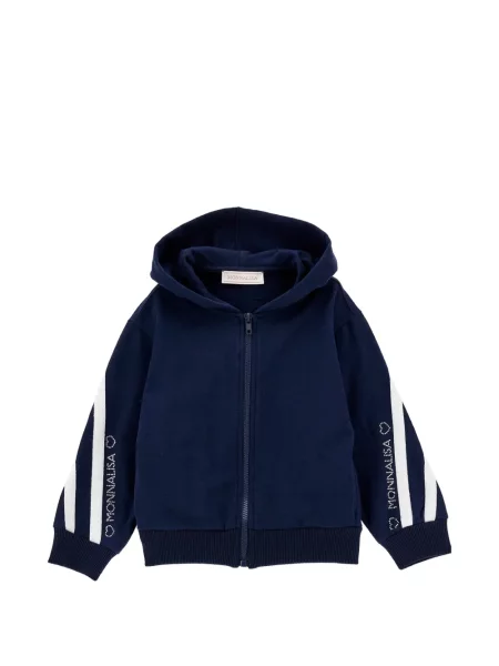 Bluza z kapturem dziecięca Monnalisa niebieska