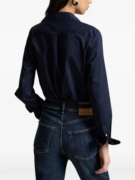 Pulover Polo Ralph Lauren clasic din țesătură twill cu autograf verde