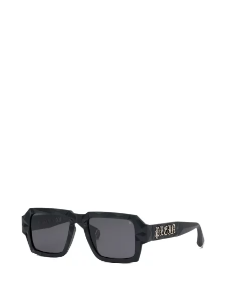 Dijamant kvadratne sunčane naočale Philipp Plein Eyewear crna
