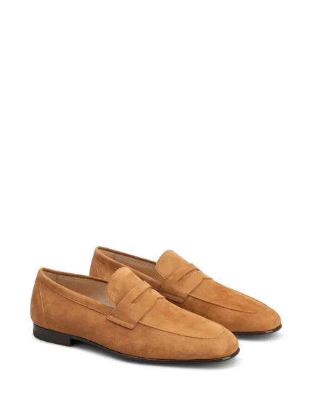 Pantofi loafer Tod's din piele de căprioară maro