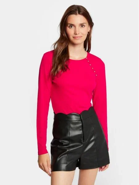 Morgan Blúzka Slim Fit ružová