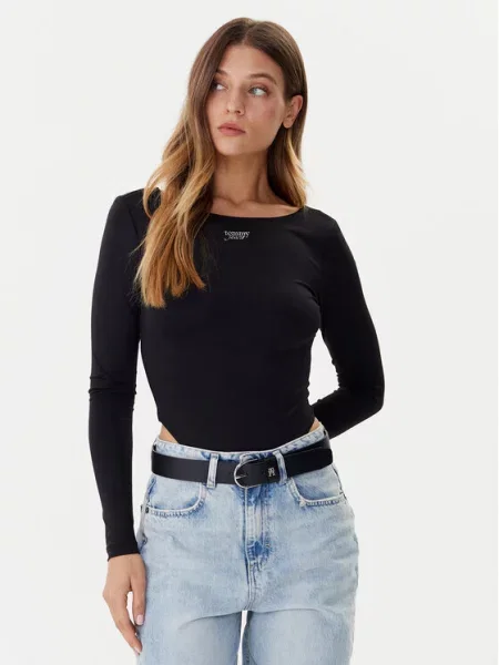 Body Tommy Jeans černý