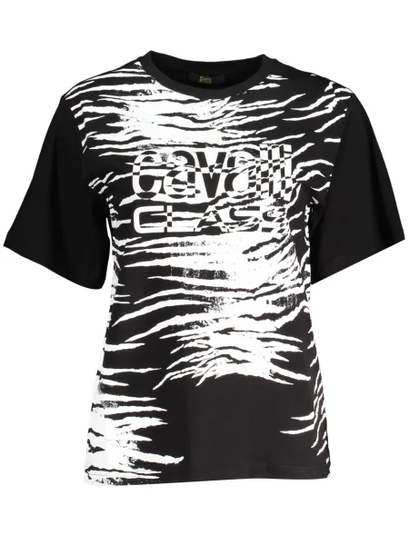 Tricou Cavalli Class scurt negru