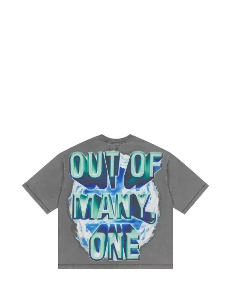 Tricou Godspeed cu imagine gri