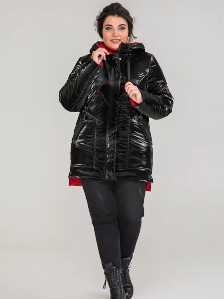 Зимова куртка All Posa нейлон/поліестер чорний