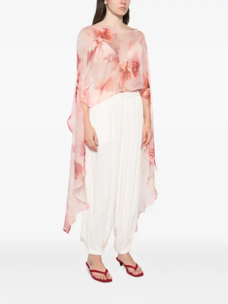 Geacă Babylone Paris cu model floral cu imagine roșu