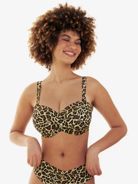 SugarShape Bikini zgornji del Monaco / pikčasto rjava bež