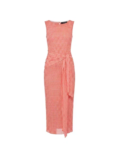 Rochie Toccin cu legături roșu