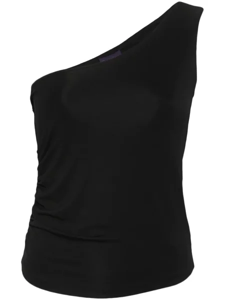 Top Ralph Lauren Collection na jednym ramieniu czarny