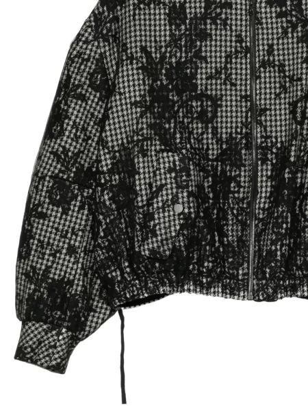Geacă Quetsche cu model floral cu imagine negru