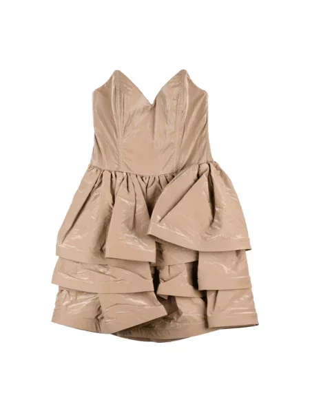 Mała mały sukienka mini Elisabetta Franchi beżowa