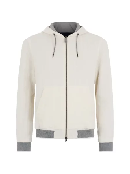 Hanorac cu glugă Herno alb