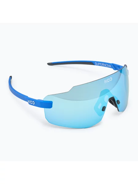 Слънчеви очила Koo Supernova blue matt/turquoise mirror синьо
