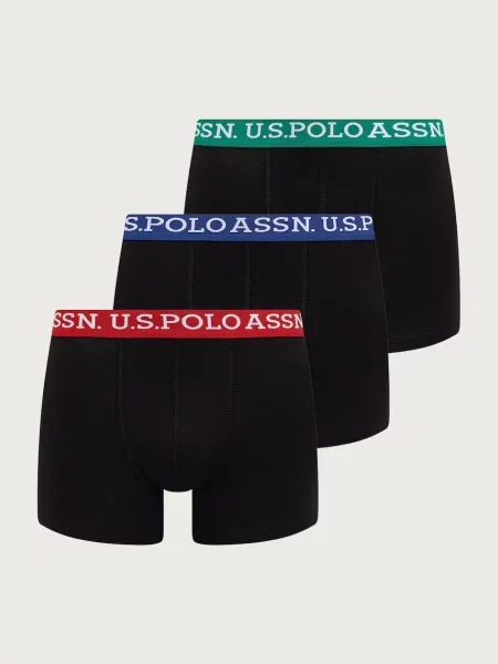 U.S. Polo Assn. bokserki z USPA Contrast Waistband czarne