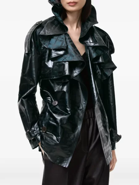 Geacă Burberry în carouri negru