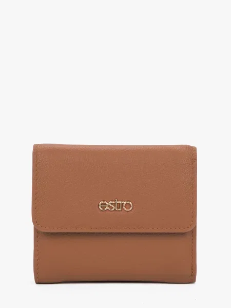 Estro Портмоне Шкіра коричневий
