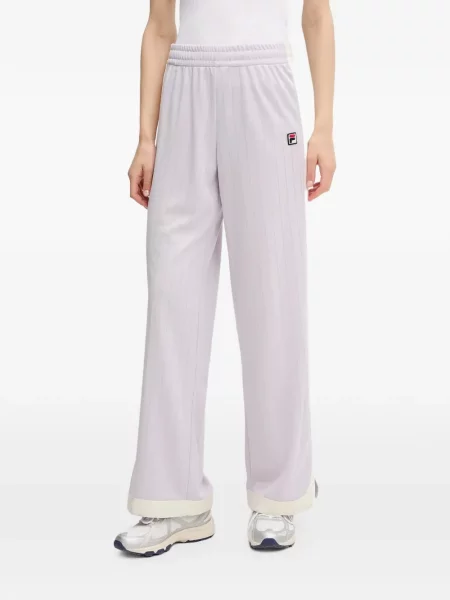 Pantaloni Fila cu dungi alergare violet