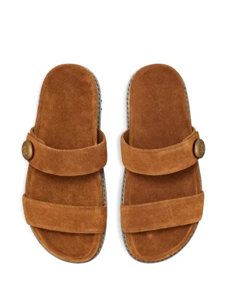 Sandale Tory Burch din piele de căprioară maro