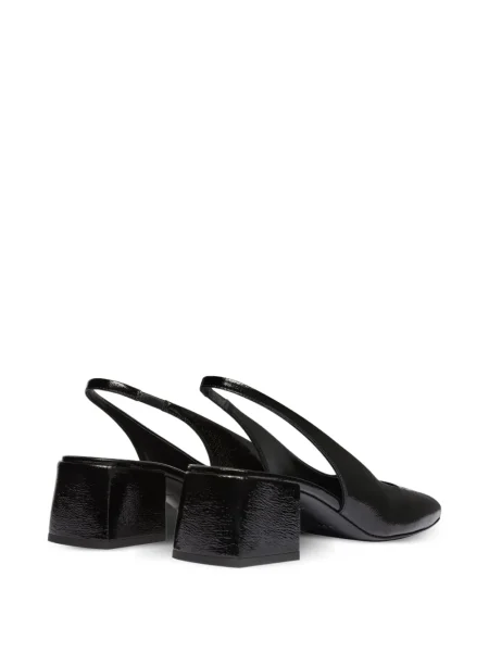 Pantofi cu toc Courreges slingback negru