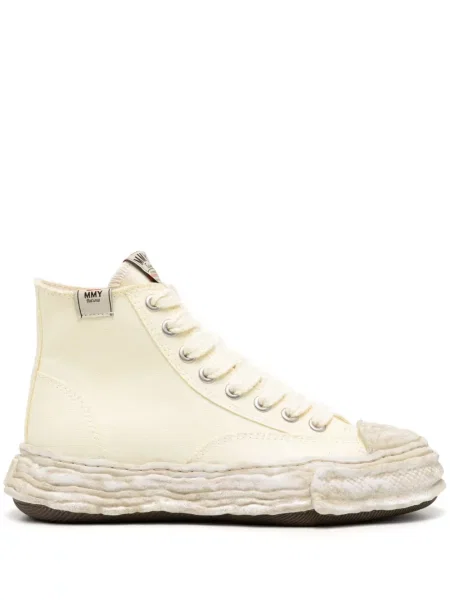 Sneakerși Maison Mihara Yasuhiro cu șireturi din dantelă alb