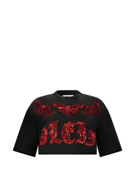 Cropp tricou Philipp Plein cu paiete negru