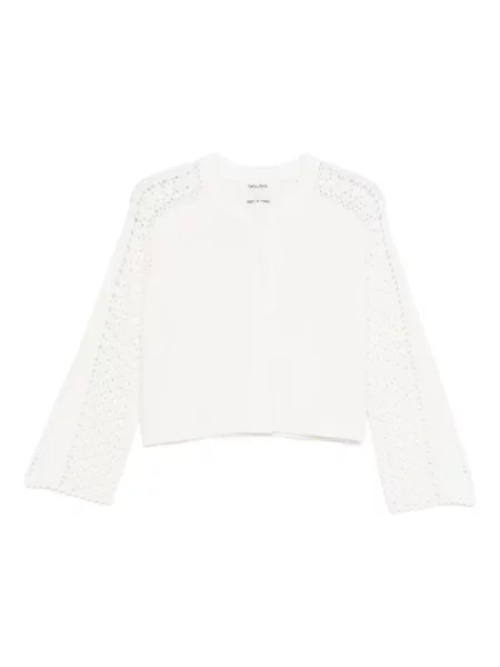 Cardigan Forte_forte ajurat alb