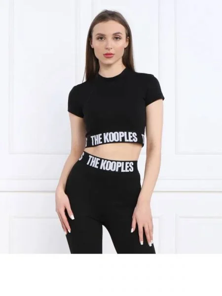 The Kooples Póló | Cropped Fit fekete