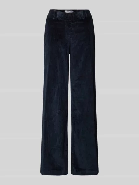 Spodnie sztruksowe o kroju slim fit z elastycznym pasem model ‘Pam Flared’ Raphaela By Brax