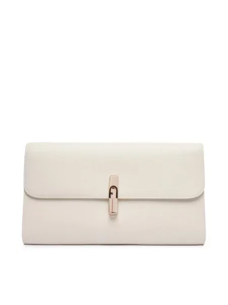 Furla Τσάντα Iride Clutch CN Κρεμ