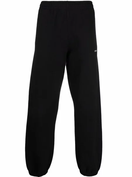 Pantaloni Off-white alergare alb
