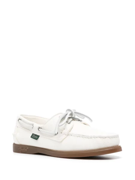 Bőr loafer Paraboot fehér