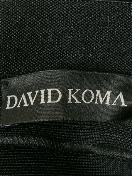 Rochie David Koma plasă de costum negru