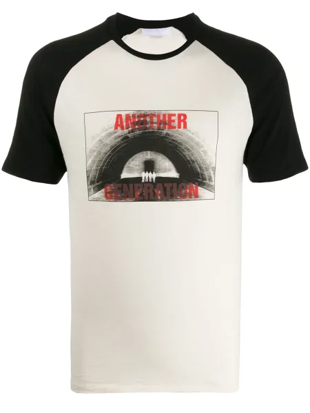 Tričko s potiskem Neil Barrett s potiskem bílé