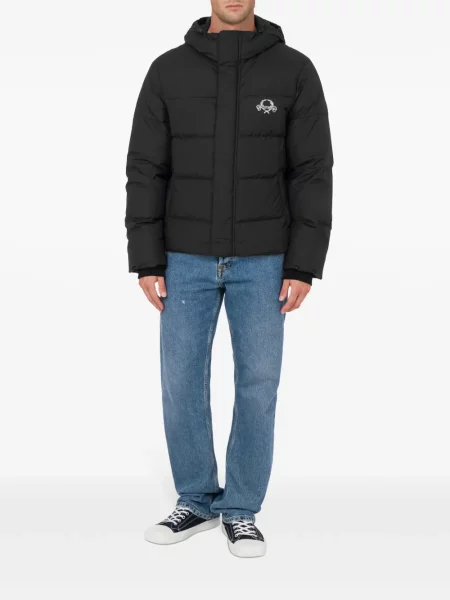 Geacă Moschino cu broderie negru