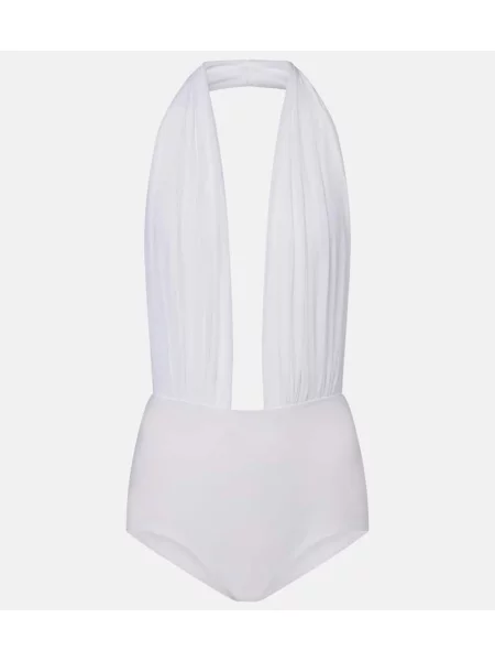 Bodi Norma Kamali ular vrat bijela