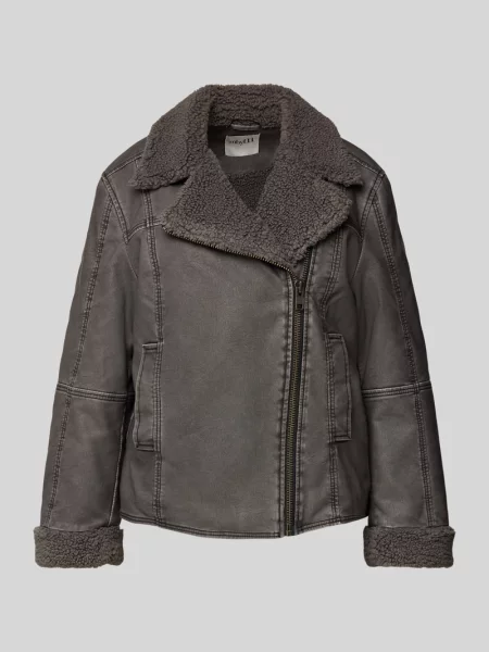 Kurtka z imitacji skóry model ‘Sherlice’ Mbym