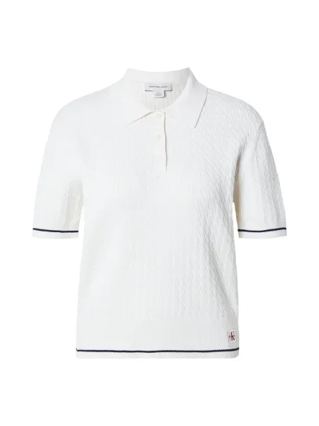 Calvin Klein Jeans Pulover mornarska bela