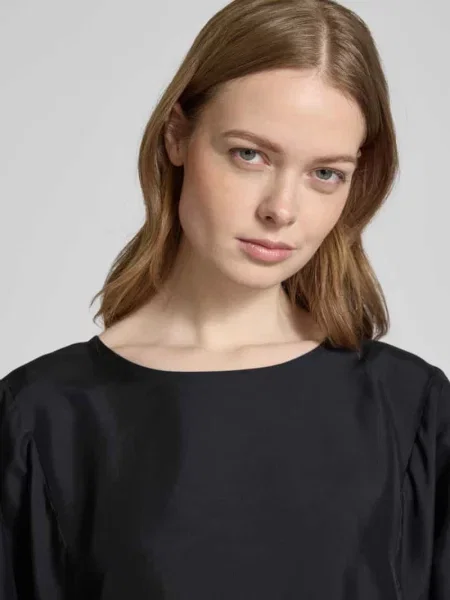 T-shirt z rękawem o dł. model ‘PRIMO’ Weekend Max Mara czarna