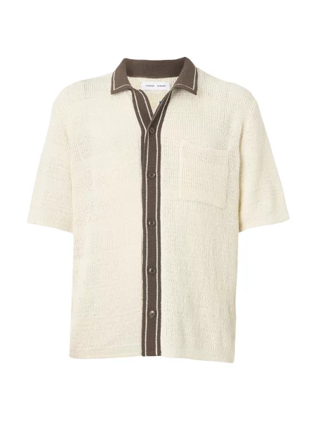 Samsøe Samsøe Košeľa Sapercy svetlobéžová hnedá