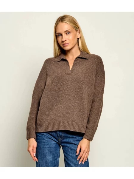 Weekend MaxMara De lână pulover Wkdagre | Relaxed fit maro