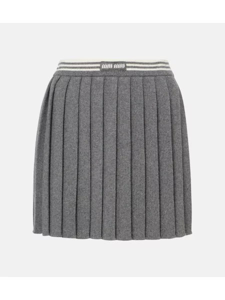 Volneno krilo Miu Miu siva