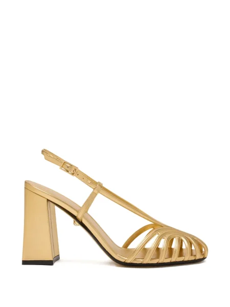 Pantofi cu toc Alevì slingback auriu