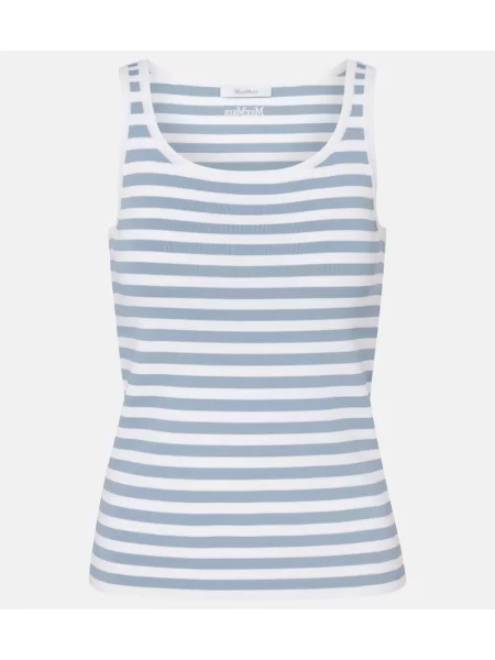 Podkoszulka Max Mara w paski niebieska