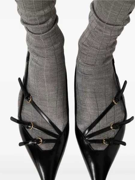 Pantofi cu toc Miu Miu fără toc negru