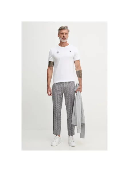 Spodnie Lacoste calluna/graphite szare