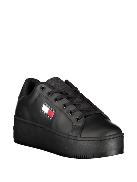 Маратонки Tommy Hilfiger с автограф черно