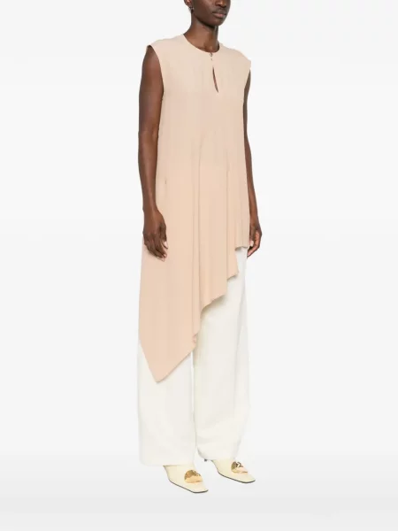 Bluzka Fabiana Filippi bez rękawów asymetryczna